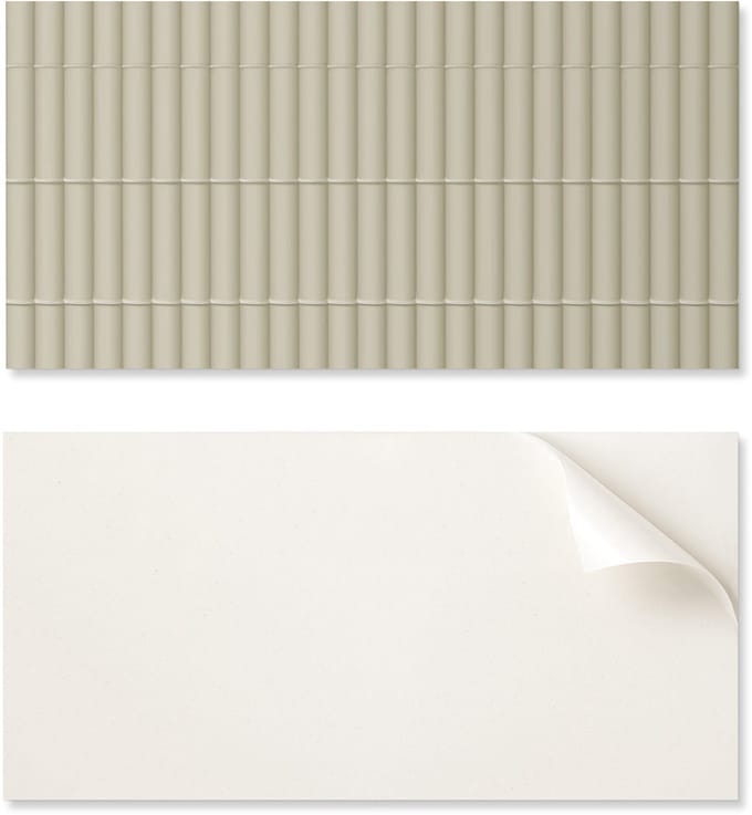 Zelfklevend vinyl woondecoratie-element 120x60 cm met horizontaal strepenpatroon