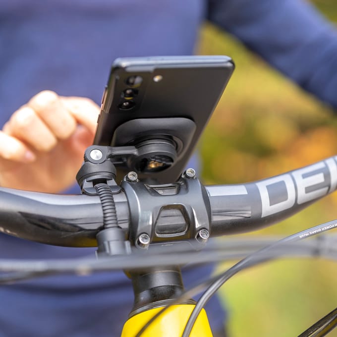 SP Connect Bike Bundle Universal Interface SPC+ Telefoonhouder Fiets - Adapter voor SPC+ accessoires - Zwart