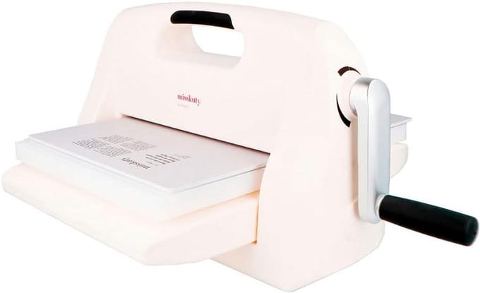 Stansmachine - Creatieve machine - Hobbyprojecten maken - Micro instelknop - 22.5 cm opening - Wit
