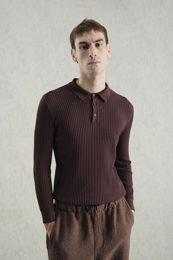 Slim Fit Poloshirt met Kraag