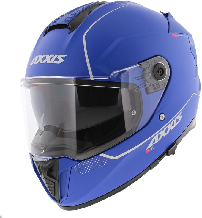Axxis Hawk SV Integraal helm solid mat blauw