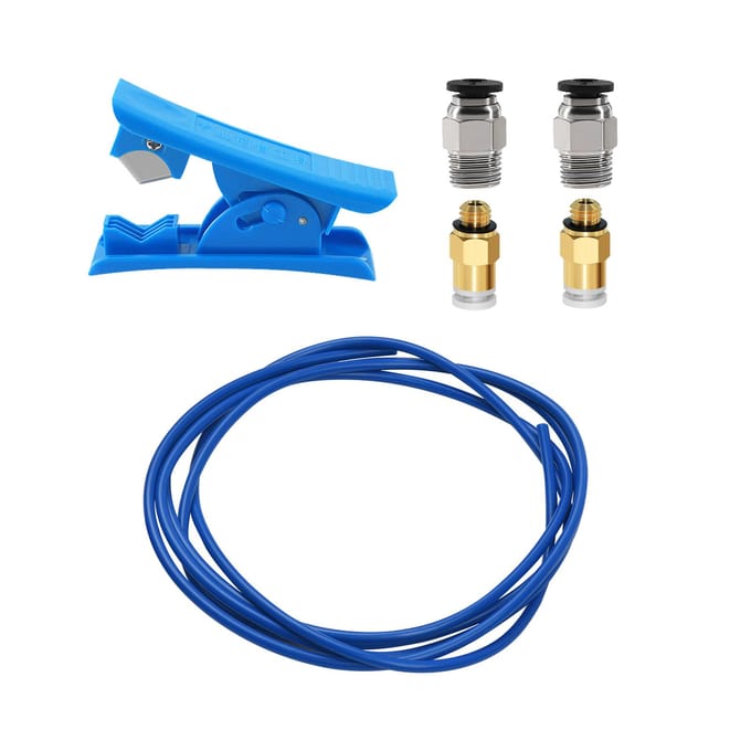 Aibecy 3D Printer Kit PTFE Slang 2 Meter voor 1.75mm Filament met PTFE Buis Snijder 2 stuks blauw