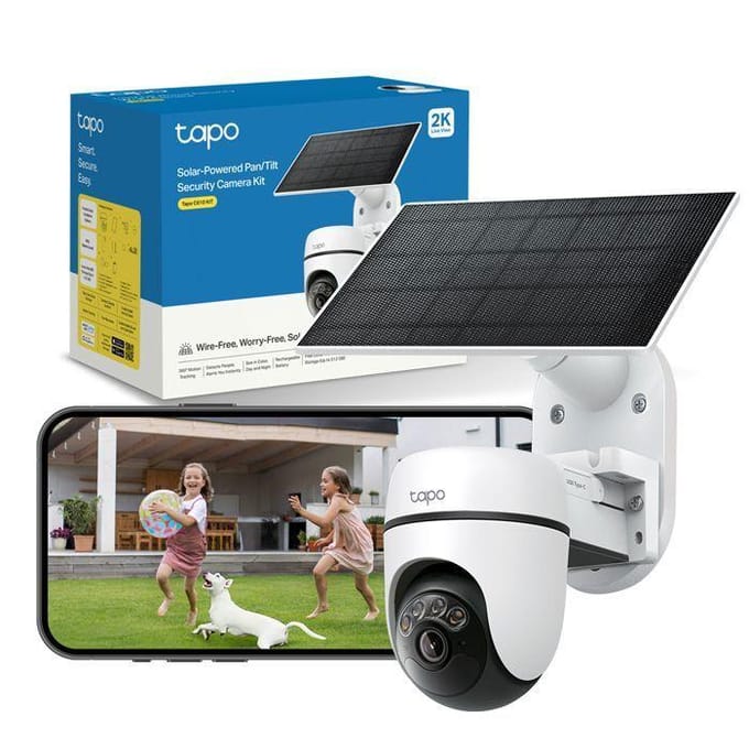 Tapo C610 KIT beveiligingscamera buiten met zonnepaneel - 2K 3MP - IP65 - AI detectie -Wifi Camera