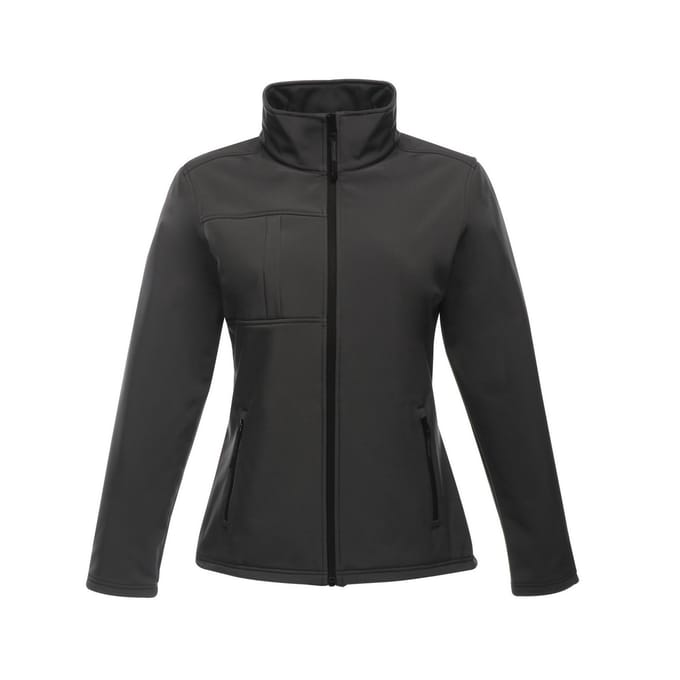 Regatta Dames/Dames Octagon II Zachte Shell Jas (Afdichting Grijs/Zwart)