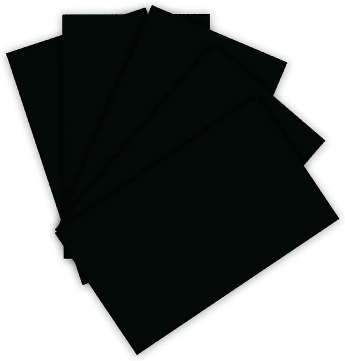 Folia karton knutselpapier A4 zwart 220g 100 vel creatief.