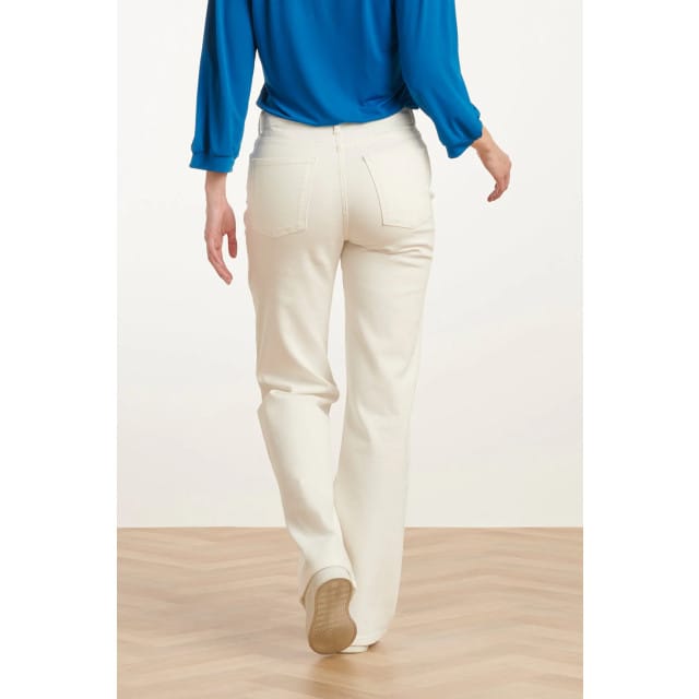 Smashed Lemon 25207 witte denim straight jeans