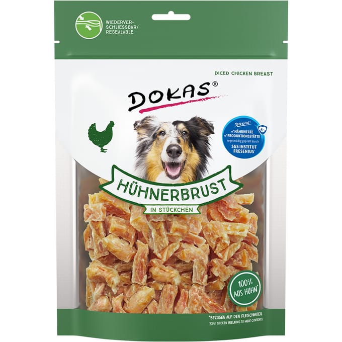 2x200g Kippenborst in Stukjes Dokas Hondensnacks