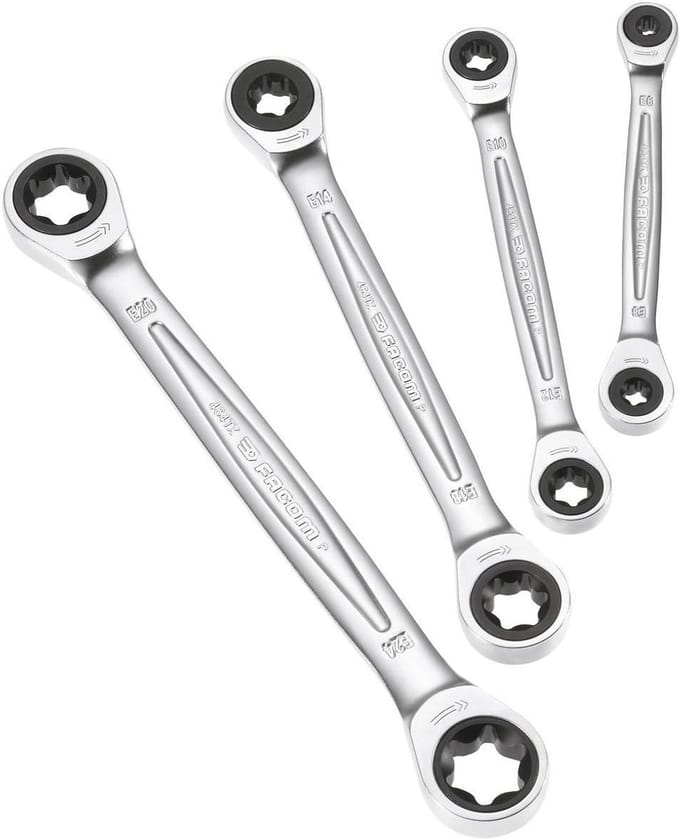 Ratelende Torx Bit Set met Extensies E6-E24