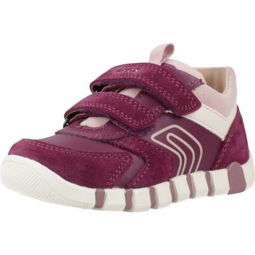 GEOX IUPIDOO PEUTER Sneakers - GRIJS/FUCHSIA - Maat 20