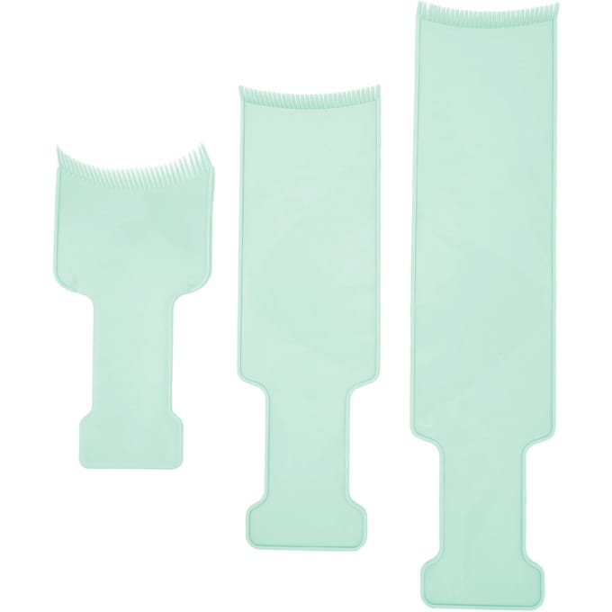 3 stuks Highlightbord Barbershop Kapsalon Haarkleur Sectioneerpeddel Set Kappersgereedschap voor groen