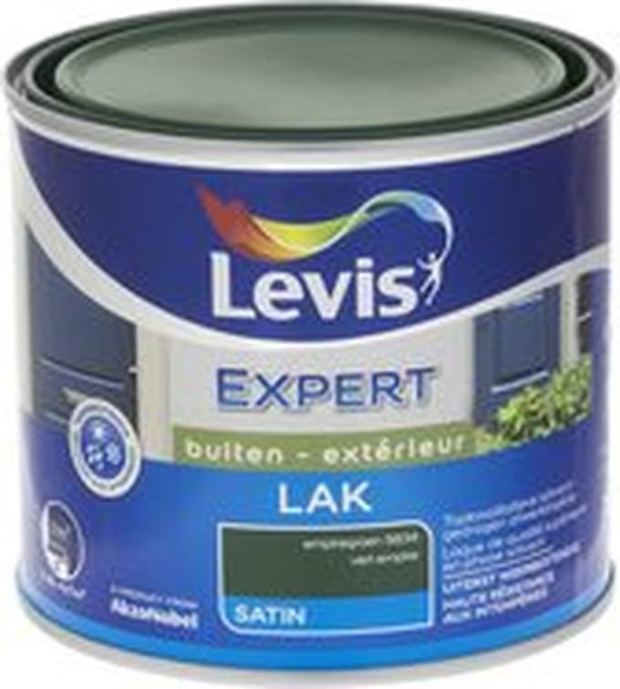 Levis - Expert Hout Lak Buiten Satin - Empiregroen - 0,5 L