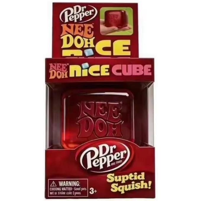 Needoh Nice Cube Sensorische Stressverlichter Fidget Tool voor Angst & Focus Bureau Sensorische Kubus voor Volwassenen & Kinderen