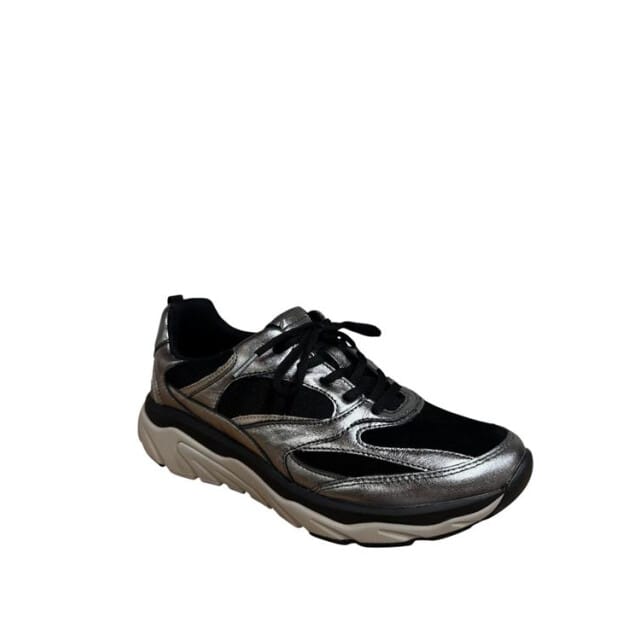 Gabor Rollingsoft dames sneaker - Zilver