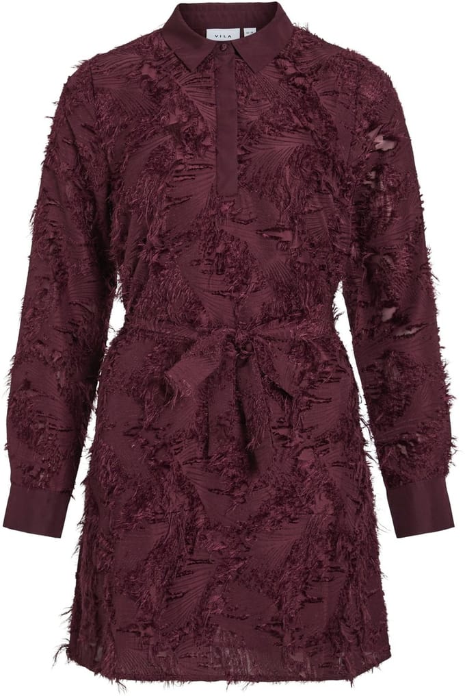 VILA - VIMISANJA L/S SHORT SHIRT DRESS - Dames - Mini jurken