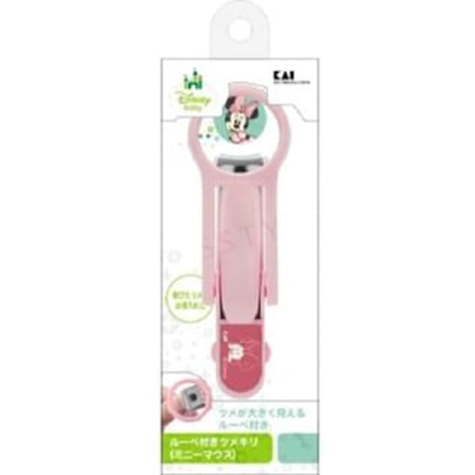 KAI - Disney Minnie Mouse Nail Clippers with Loupe 1 pc