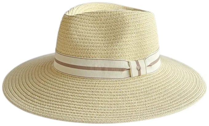 Carla Fedora – Zonnehoed Dames UV Werend - Maat: M-L: 58 cm - Naturel