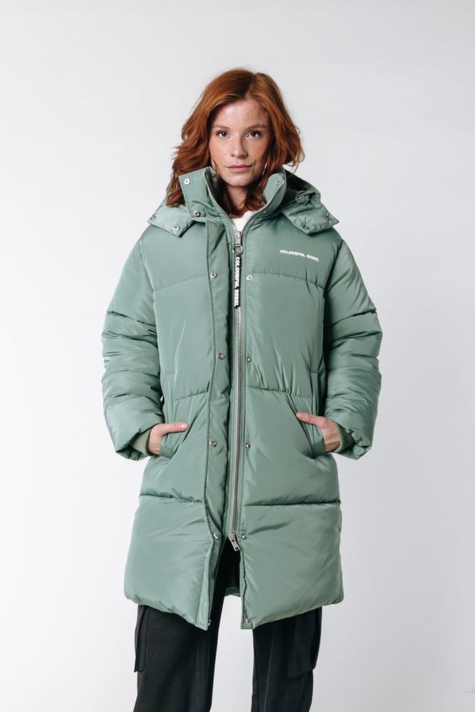 Colourful Rebel North Long Puffer Jacket- Maat S