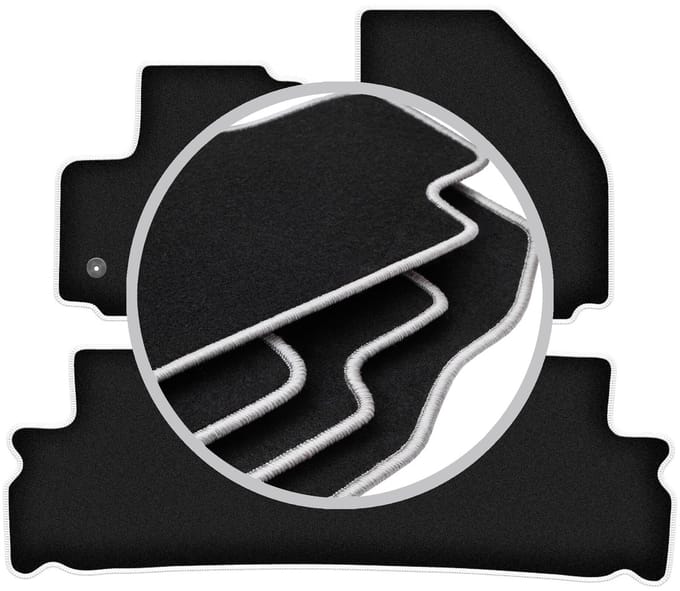 CARLUX-SILVER automatten voor: Ford S-MAX MK1 minivan (2012-2015)
