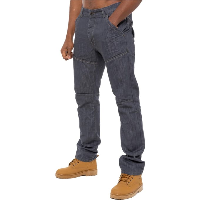 Enzo Denim Jeans Rechte Pijpen Heren - Grijs