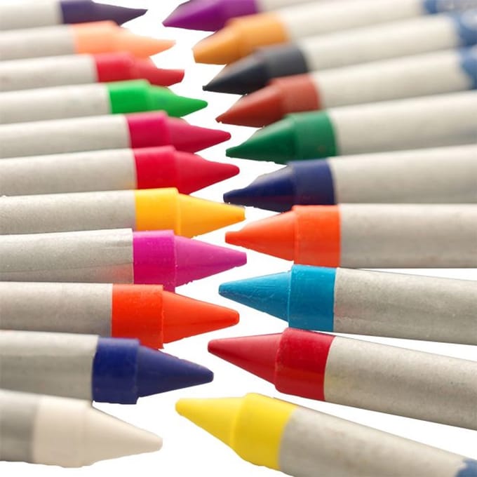 Creall waskrijt kinderkunst 12 kleuren - creatieve speelgoedset.