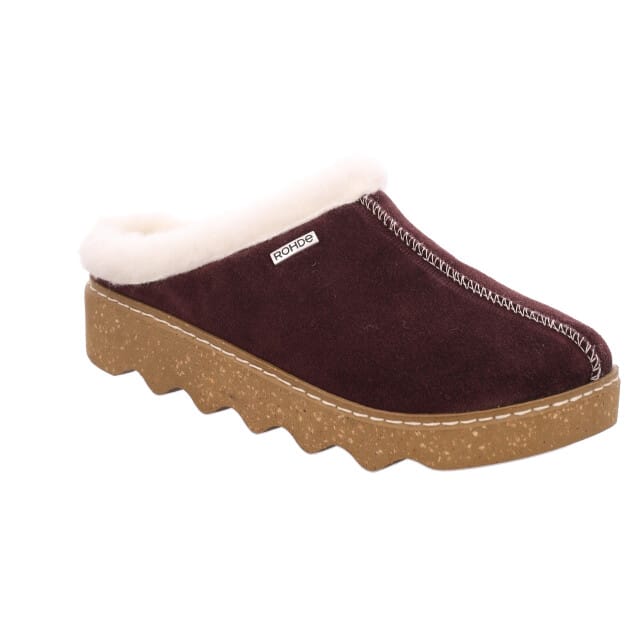 Rohde Dames Pantoffel Muil - 6125-49 Aubergine - Maat 39