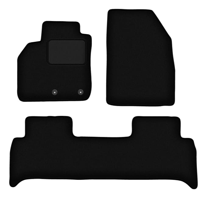 Zwarte veloursmatten voor: Renault Scenic III minivan (2009-2016)