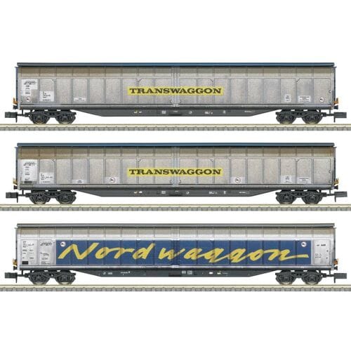 MiniTrix 18297 N 3-delige set grote schuiframen van de Transwaggon, MHI