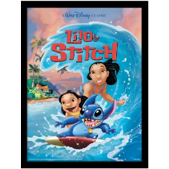 3D wanddecoratie Pyramid Lilo & Stitch Lenticular