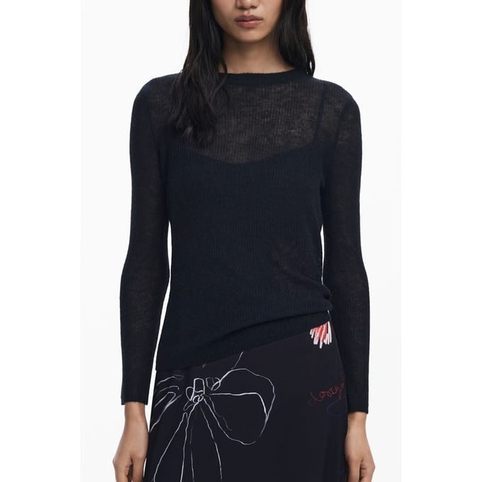 Desigual Zwarte Polyester Damesjurk