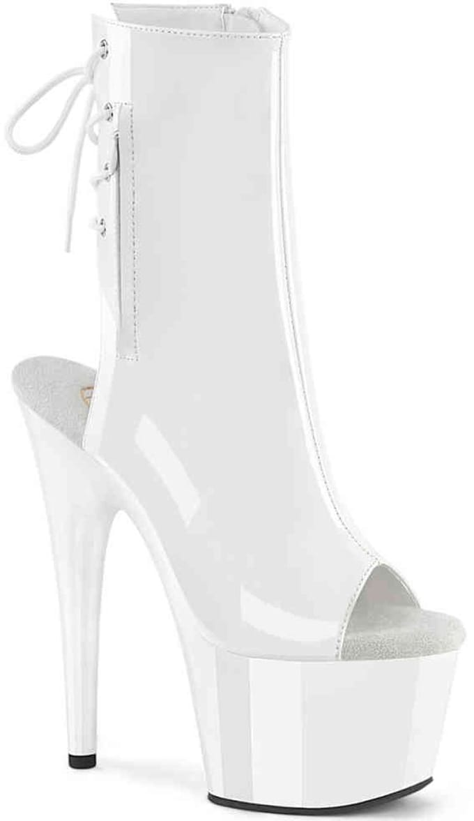Pleaser - ADORE-1018 Plateau Laarzen - US 11 - 41 Shoes - Wit