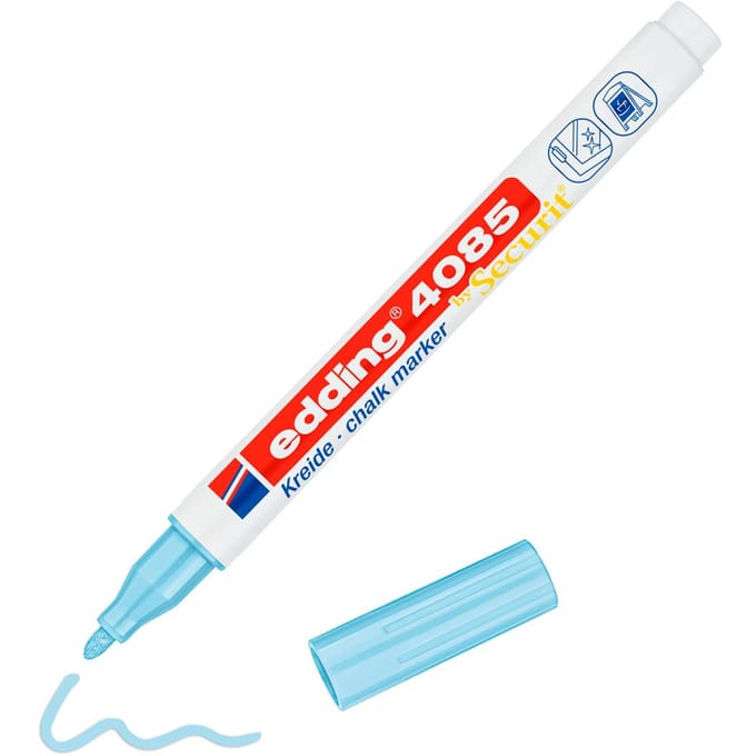 Edding Kreidemarker 4085 krijtstift Blauw, Pastel Rond 1 stuk(s)