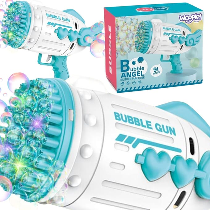 Woopie Bellenpistool 91 Gaten Blauw - UNI