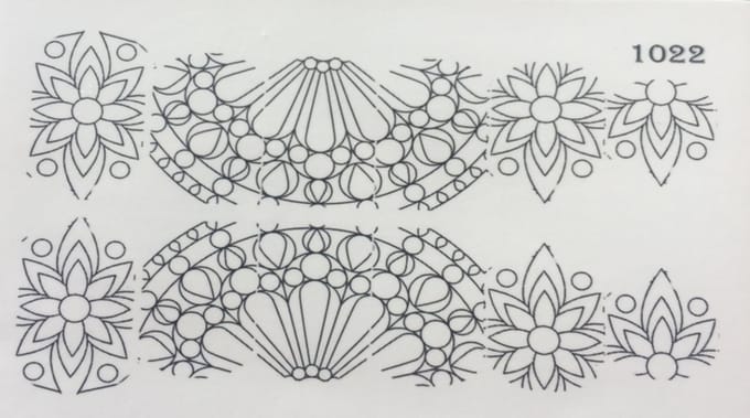 Korneliya Water Decal Nail Wrap WD 1022