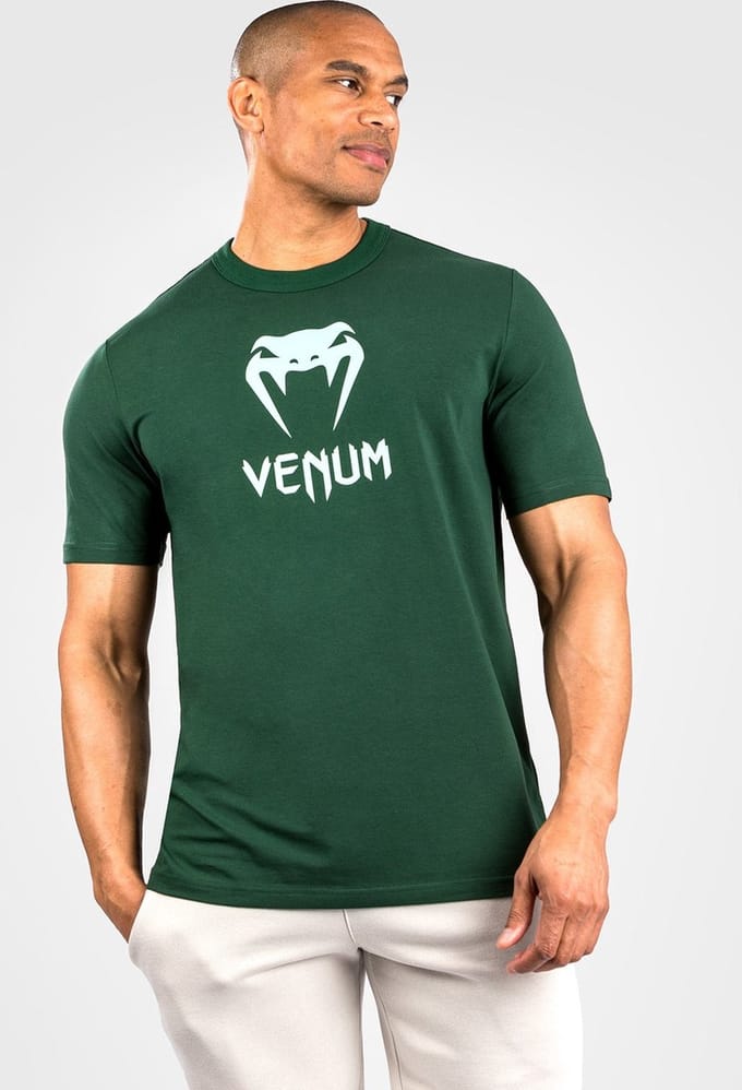 Venum Classic T-shirt Katoen Donkergroen Turquoise - L