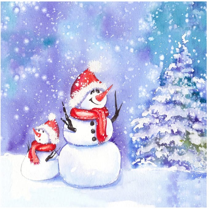 Servet "Frosty Friends"