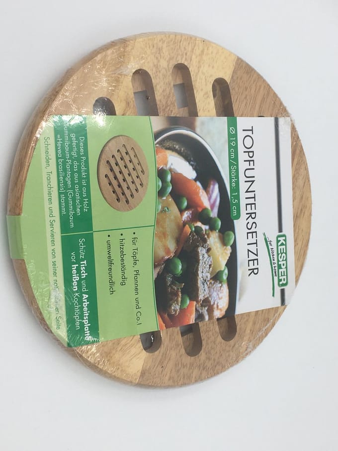 Kesper 62740, Onderzetter, FSC Bamboe, Hittebestendig, 19cm