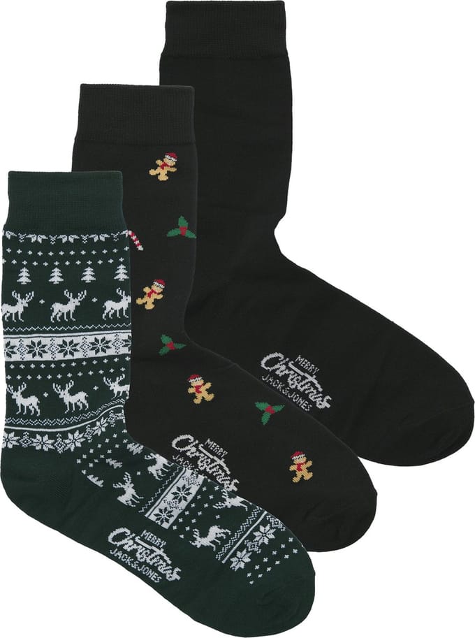 JACK&JONES - JACMISTLETOE SOCKS GIFTBOX - Heren - Sokken - Kerstsokken 42/46