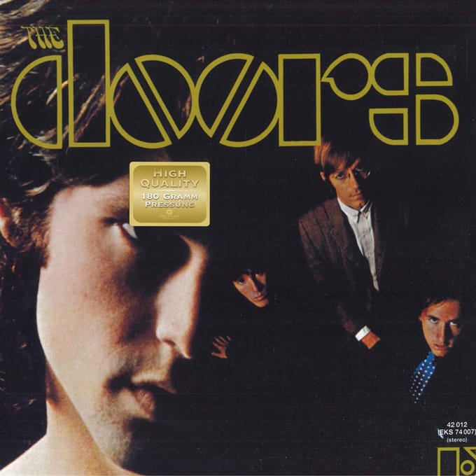 LP Plaat DOORS - The Doors EKS74007 ELEKTRA Europa Rock beige