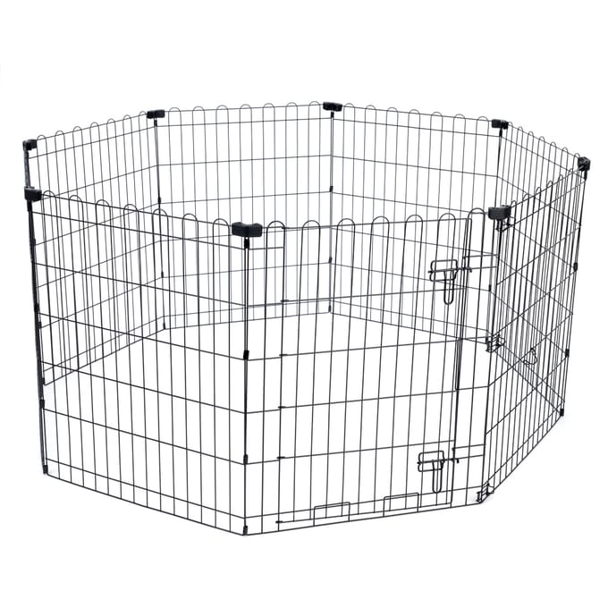 TIAKI metalen puppypen maat M: 8 panelen à 61x76cm, hond
