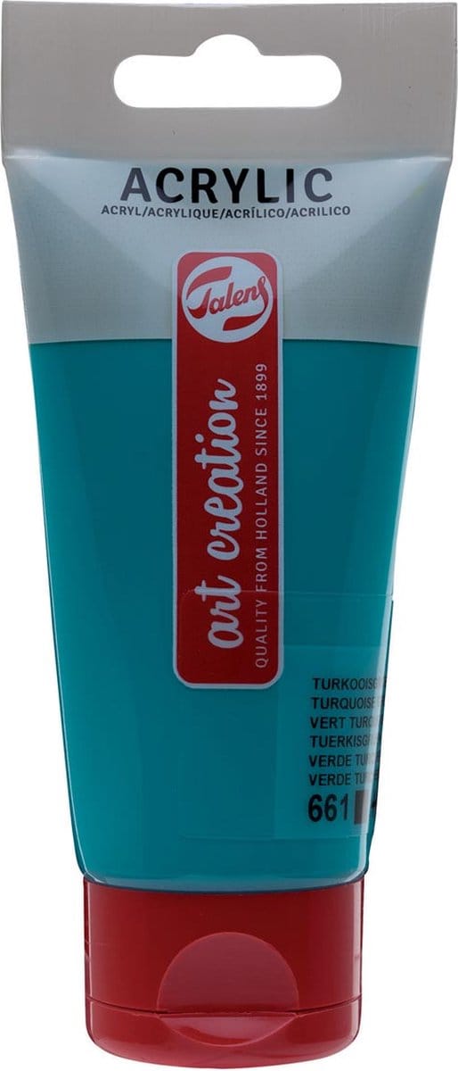 Acrylverf tac 661 turkooisgroen tube 75ml | 3 stuks