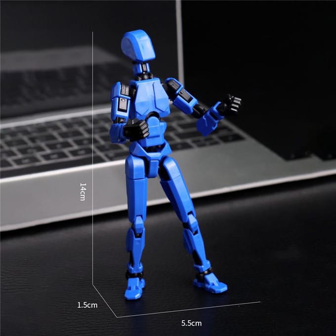 13 Gewrichtsverplaatsbare Actiefiguren Vormveranderende Robot 3D Geprint Mannequin Karakter Assembleer Speelgoed Ouder-kind Spel Kinderen Geschenken Drukverlagend Speelgoed red