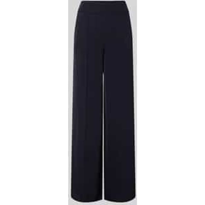 Broek met wijde pijpen versierd met originele zijbanden dames COMMA