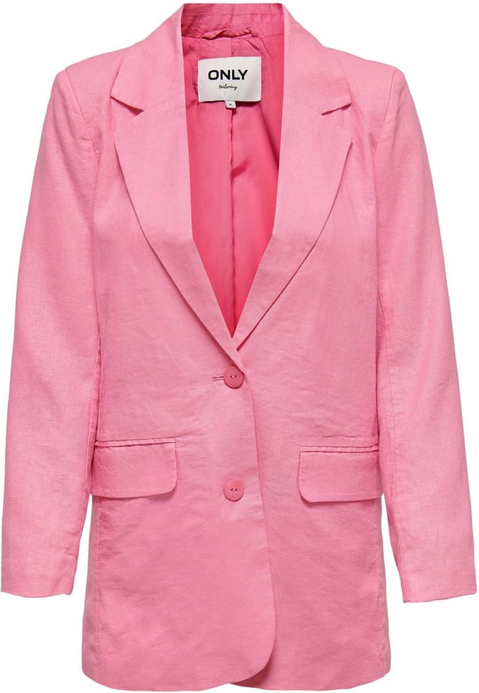 Only Blazer Onlcaro L/s Linen Blend Ovs Blazer 15255171 Sachet Pink Dames Maat - 36