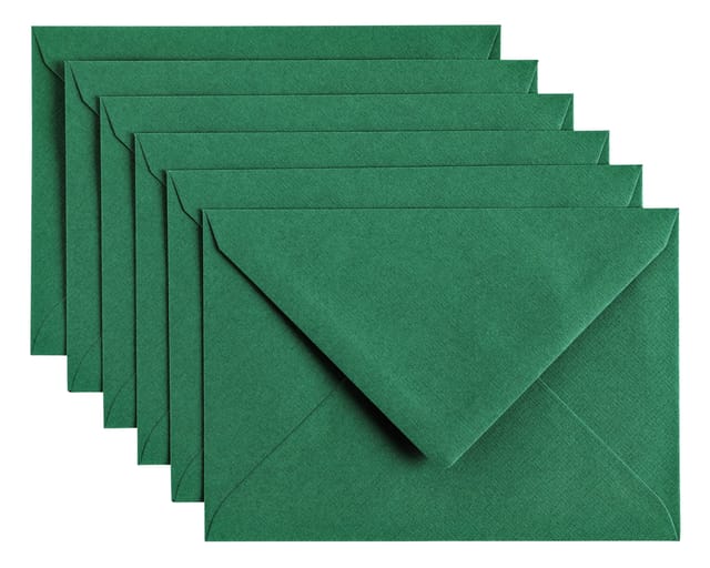 Papicolor Envelop C6 dennengroen 105gr-CV 6 st 302950 - 114x162 mm