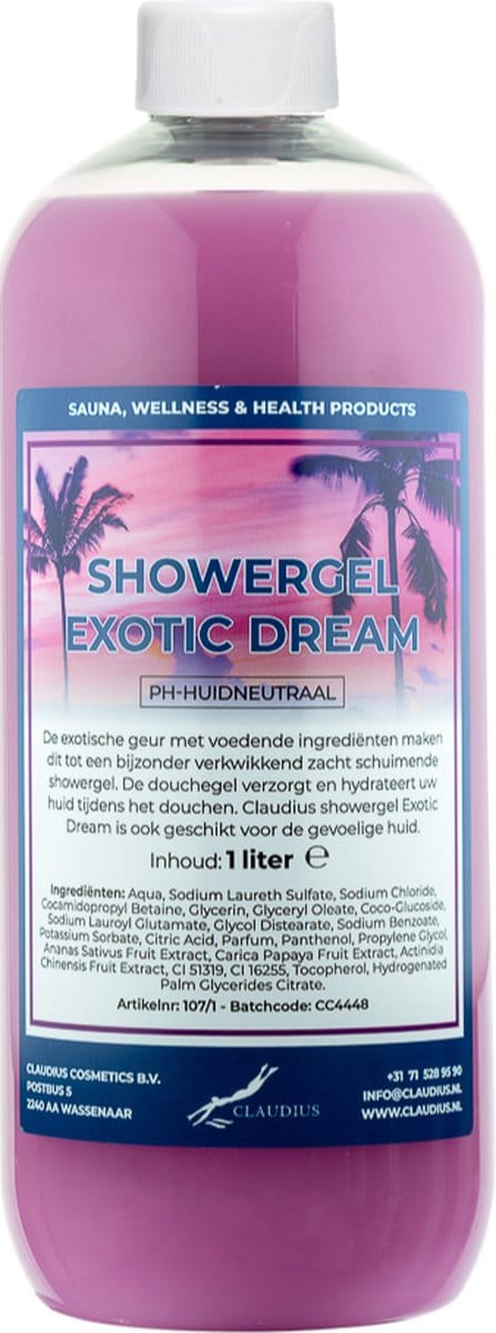 Claudius Douchegel Exotic Dream 1 liter - Showergel