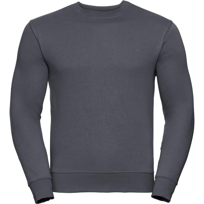 Russell Heren Authentieke Sweatshirt (Slimmer Cut) (Konvooi Grijs)