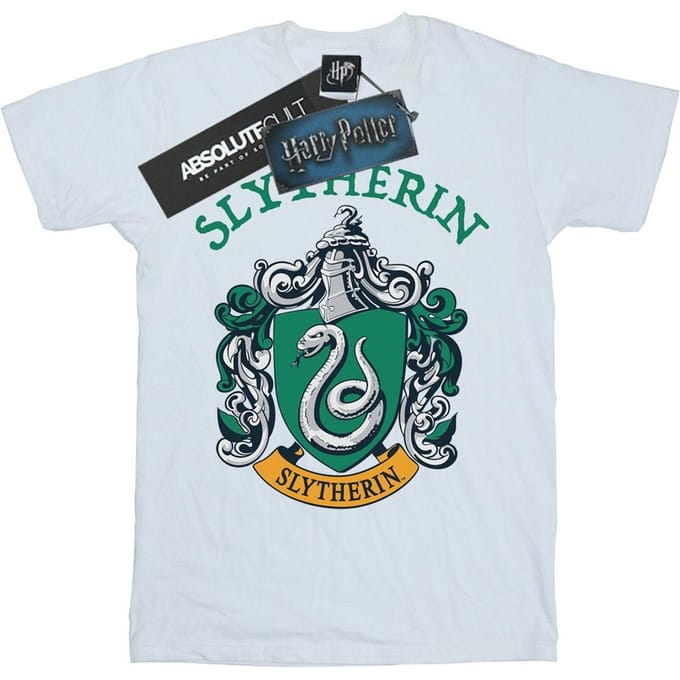 Harry Potter Jongens Slytherin T-shirt (Wit)