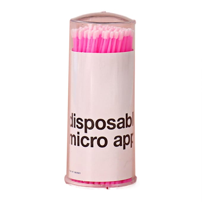Gebitsreiniging Microborstel Wegwerptandapplicators Microblading Wattenstaafjes Wimperverlenging Bottled white