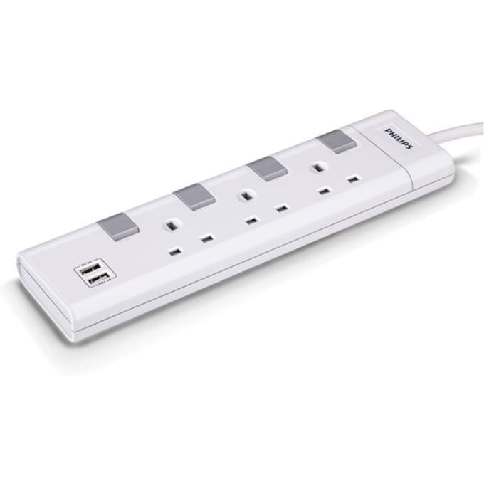 Philips Socket 230V 3 way CHP4130WB/05 - 3 pin socket