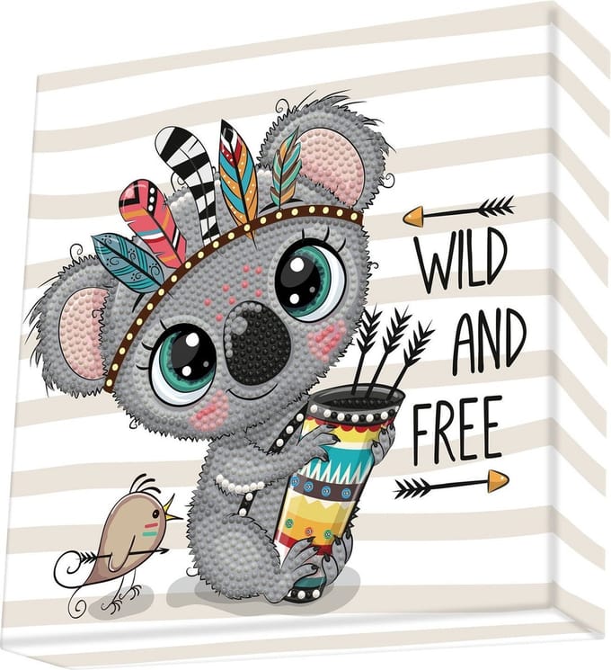 DIAMOND DOTZ Wild & Free - Diamond Painting - 1.146 Dotz - 22x22 cm